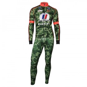Tenue Cycliste Manches Longues et Collant à Bretelles 2018 Armee De Terre N001